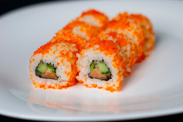 sushi on a plate
