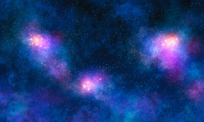 Obraz na płótnie Canvas 宇宙や銀河、星や星雲の背景画像