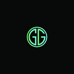 GG MONOGRAM letter icon design on BLACK background.Creative letter GG/ G G logo design.
GG initials MONOGRAM Logo design.