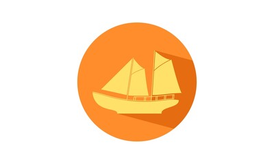 Ship vector icon