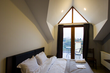 Guest house and hostel room interior