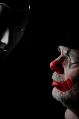 Obraz premium Clown mit Maske I