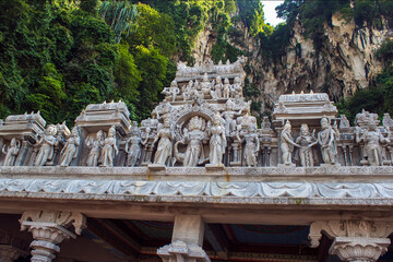 Entrance, gate to the Batu Caves, Kuala Lumpur, Malaysia. Malaysian landmark