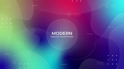 Colorful and blurred gradient background
