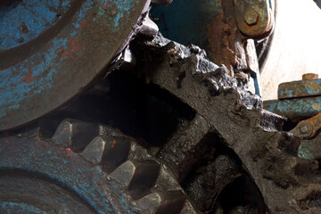 old rusty gears