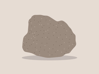 Brown sandstone rock specimen illustration