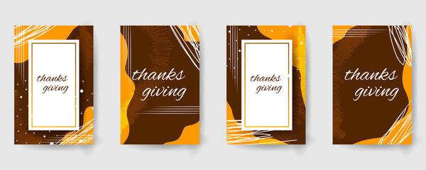 easy to edit vector illustration of Thanksgiving Harvesting festival background