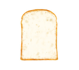 山形食パンの正面イラスト