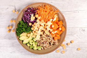 buddha bowl- healthy vegetarian salad