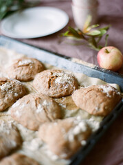 Homemade healthy spelt rolls 