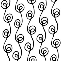 Seamless pattern with hand drawn brush strokes.