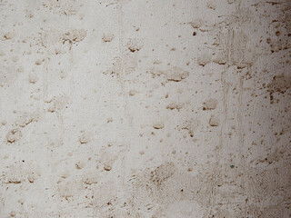 dirty white wall with stain of mud texture