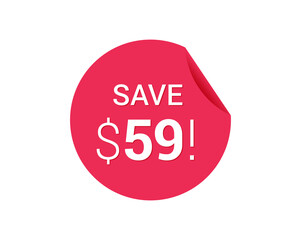 Save $59 dollars, $59 us dollar save