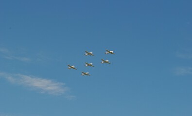 planes in the sky