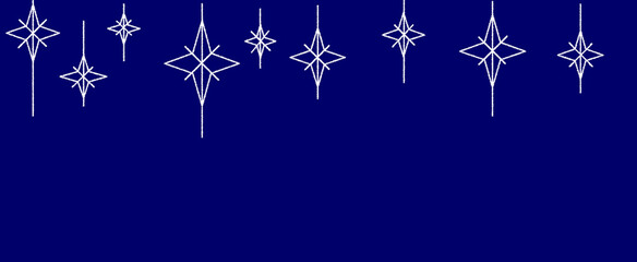 Christmas greeting card .Snowflake design on blue background.Merry Chirstmas card.