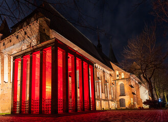 Cenotaph grave of Immanuel Kant, German philosopher, founder of classical philosophy outside of the...