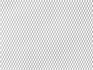 Decorative wire mesh of fence isolated on white background