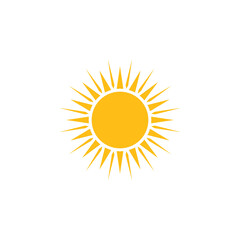 Sun icon. summer symbol vector illustration