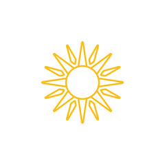Sun icon. summer symbol vector illustration