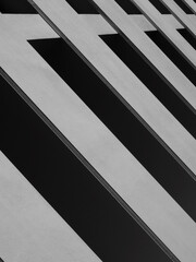 abstract wall of building pattern black and white style