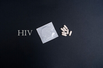 Condoms, pills and love sigh. HIV prevention. December.