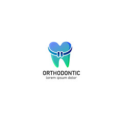Dental Clinic logo template, Dental Care logo designs vector, Creative Dental Concept Logo Design Template, logo of the teeth with color gradation