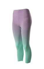 Women's leggins isolated on white. Sports clothing
