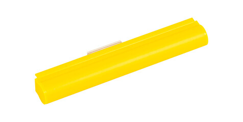Yellow led decorative light bar on white background