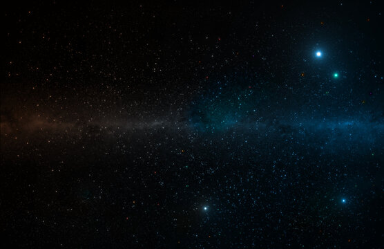 Background with stars 3D Illustration