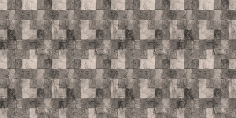 Panele Szklane  3D illustration, stone mosaic pattern background