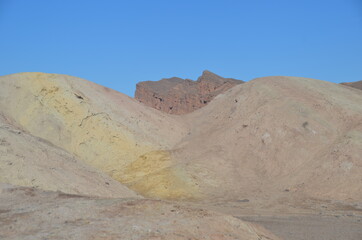 Colorful death valley dunes