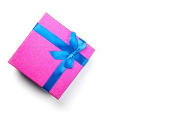 box for gifts on white background