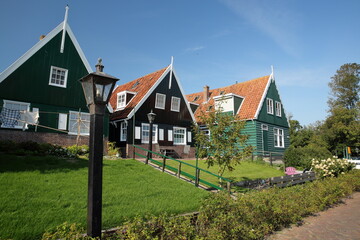 Marken, a fishing village with traditional wooden houses, located in the North of Amsterdam, North Holland, Netherlands