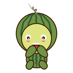 Character baby with orange fruit costume