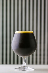 Nice glass of craft dark beer