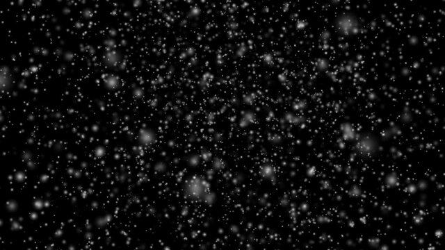 雪が降る夜、天を見上げる　リピート素材