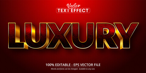Luxury text, shiny gold style editable text effect