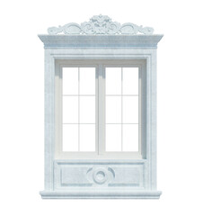 3d Render Building Structure On White