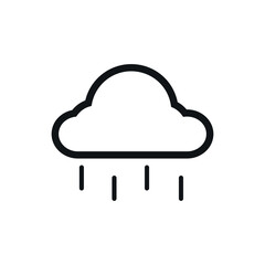 Icon vector graphic of cloud, good for template illustration