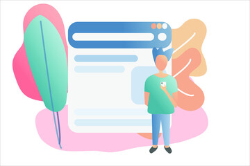 Abstract technology social media. social movement. data technology and digital. gradient color. design by esp10.