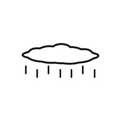 Icon vector graphic of cloud, good for template illustration