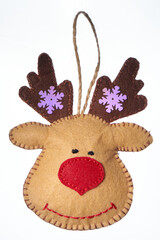 Soft toy. Christmas decorations. Handmade.