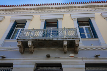Facade of a vernacular building in Athens
