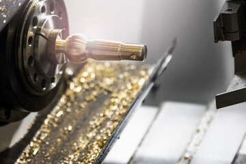 tool holder and 3-Cam spindle on a lathe. Parts and tools for metal processing. The details of processing of metal