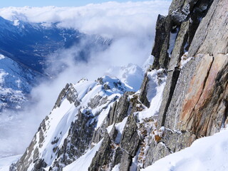 Some frozen mountains  at Grands Montets.