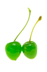cocktail cherry isolated