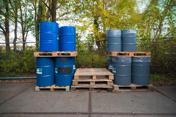 oil barrels storage