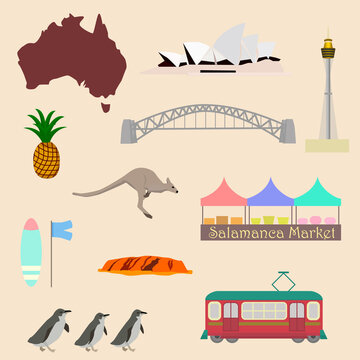 set with attractions in Australia
