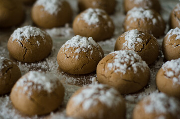 chocolate truffles on a plate