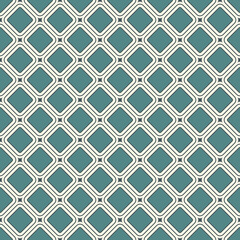 Contemporary geometric pattern. Repeated squares, diamonds motif. Simple ornament. Modern abstract background. Seamless surface design. Geo wallpaper. Digital paper, textile print. Vector art